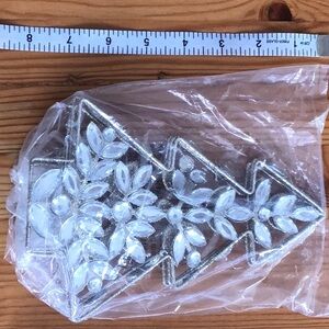 Decorative Silver and White Tree Ornament